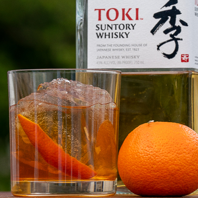Suntory Whisky Old Fashioned cocktail.